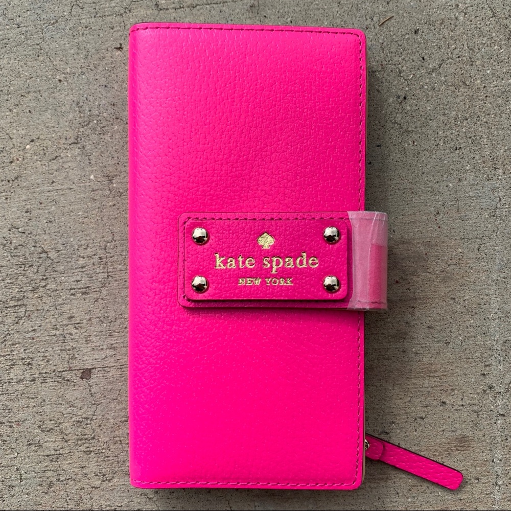 Kate Spade Hot pink wallet nwot